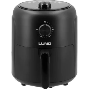 Akció LUND Forrólevegős sütő 1000W 2.6 literes, fekete (AIR FRYER) (67560)