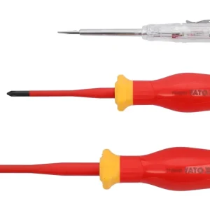 YATO Extra vékony szigetelt csavarhúzó készlet 3 db-os, 1000 Volt (YT-282680) Újdonság