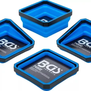 BGS technic Mágneses tálca készlet | szilikon | összecsukható | 115 x 115 x 50 mm | 4 darabos (74502) Vedd meg online