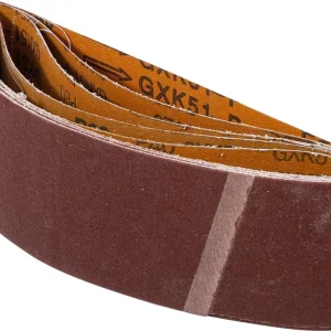 Akciós ár BGS DIY Csiszolószalag-készlet | szalagcsiszolóhoz | 75 x 533 mm | K 40 - 60 - 80 - 120 - 240 | 5 darabos (80822)