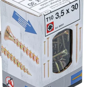 Biztonságos fizetés BGS DIY Univerzális csavarok | T-profil (Torx) T10 | 3,5 x 30 mm | 200 db (88001)
