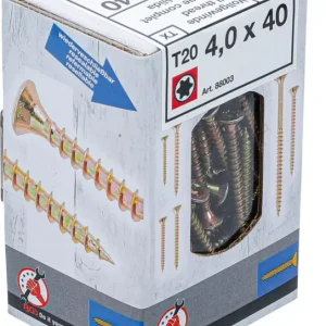 BGS DIY Univerzális csavarok | T-profil (Torx) T20 | 4,0 x 40 mm | 150 db (88003) Népszerű