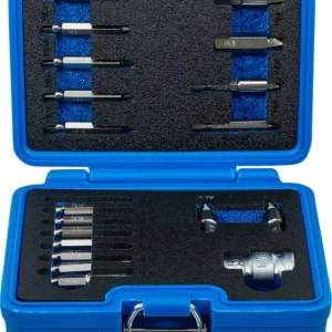 Exkluzív ajánlat BGS technic Csavarkiszedő készlet | 1,5 - 10 mm belső hatszöghöz / T-profil (Torx) | T10 - T55 | 19 darabos (9173-1)