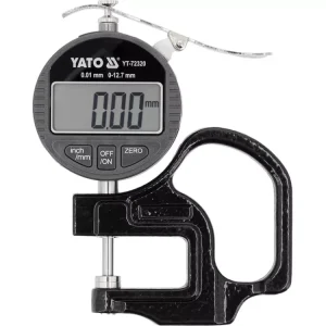 YATO Digitális VASTAGSÁGMÉRŐ TÁBLÁVAL 12,7 MM / 0,01 MM (YT-72320) Akció
