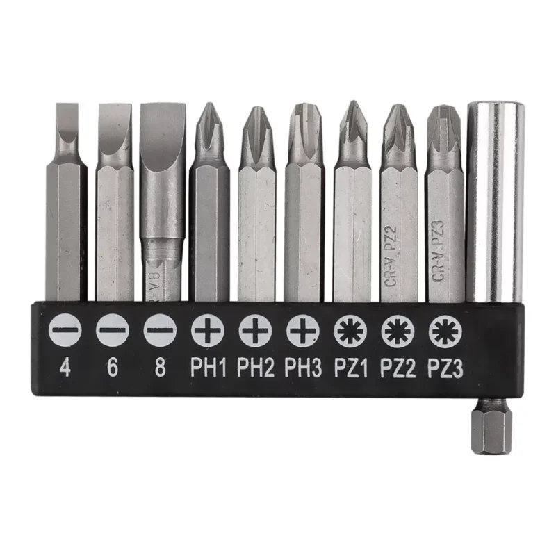 Alacsony ár GRAPHITE Csavarhúzó bitkészlet mágneses szárral 50mm, 10db (56T512)