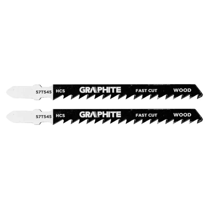 Ajánlat GRAPHITE Dekopírfűrészlap, T-befogó, HCS, 6TPI, 74/100mm, fa-rétegelt lemez, 2db (57T545)
