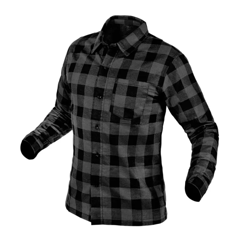 Végkiárusítás NEO Flanel munkaing, szürke, 100% pamut, XXXL (81-547-XXXL)