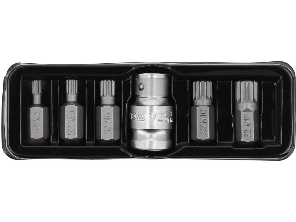 Akciós ár Yato spline bit készlet, 30 mm - 1/2 col - 6 részes