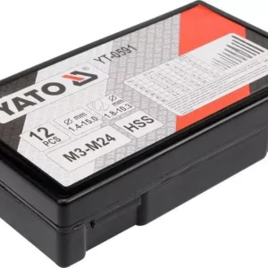 Yato törtcsavar kiszedő és fúró készlet 12 részes M3-M24 Kiárusítás