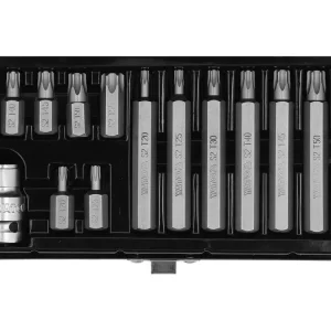 Yato torx 15 részes készlet T20-T55 L=30 mm, L=75 mm 1/2" Szuper ajánlat