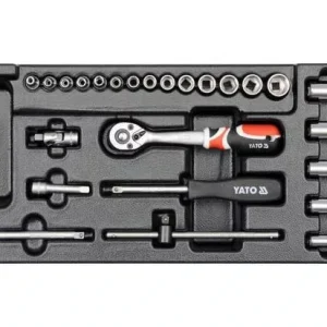 Yato dugókulcs készlet 25 részes 1/4" 3,5-14 mm CrV (fiókbetét) Szezonális akció