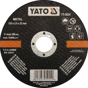 Yato vágókorong fémre 125 x 2,5 x 22 mm Nézd meg most