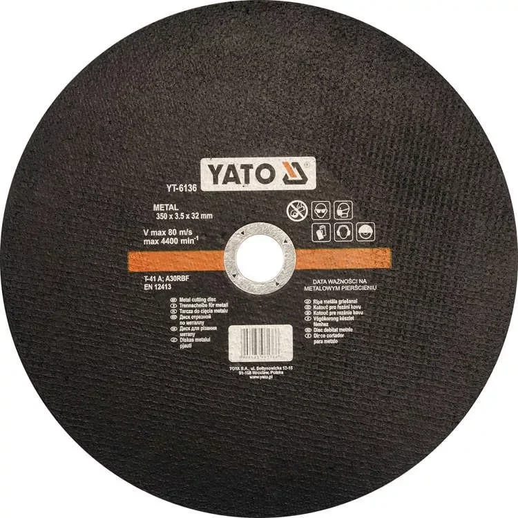 Yato vágókorong fémre 350 x 3,5 x 32 mm Csak ma