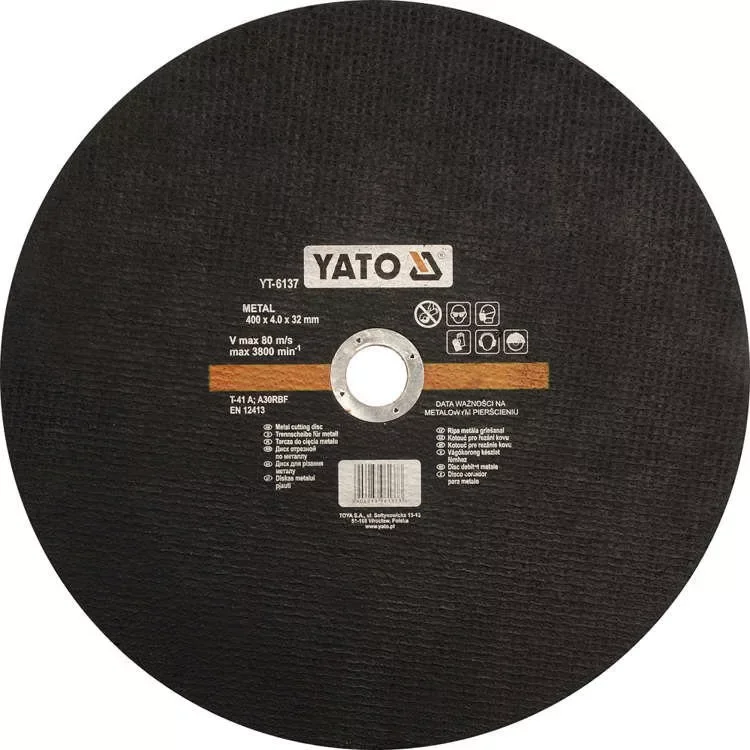 Yato vágókorong fémre 400 x 4,0 x 32 mm Prémium