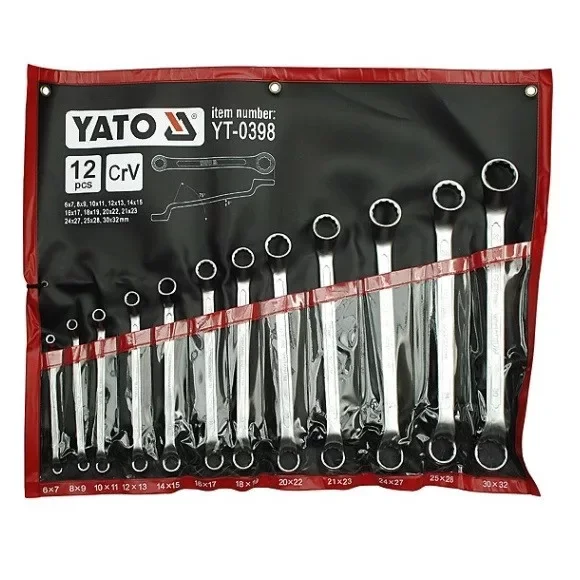 Yato hajlított csillagkulcs készlet 12 részes 6-32 mm Expressz kézbesítés