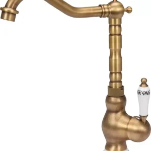 Kedvezményes ár Fala mosogató csaptelep Retro Bronze 4