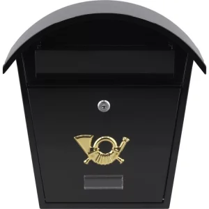 Vorel postaláda ívelt fekete 380x320x105 mm Nézd meg most