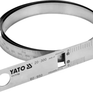 Yato precíziós mérőszalag (+-0,01 mm), átmérő 30-300 mm, körméret 60-950 mm inox Csak ma