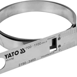 Csak ma Yato precíziós mérőszalag (+-0,01 mm), átmérő 700-1100 mm, körméret 2190-3460 mm inox