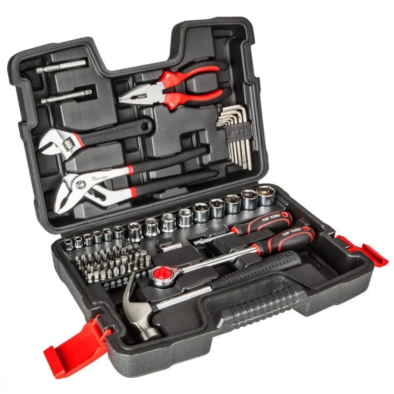 Akció Top Tools szerszámkészlet 1/4", 1/2" 81 részes