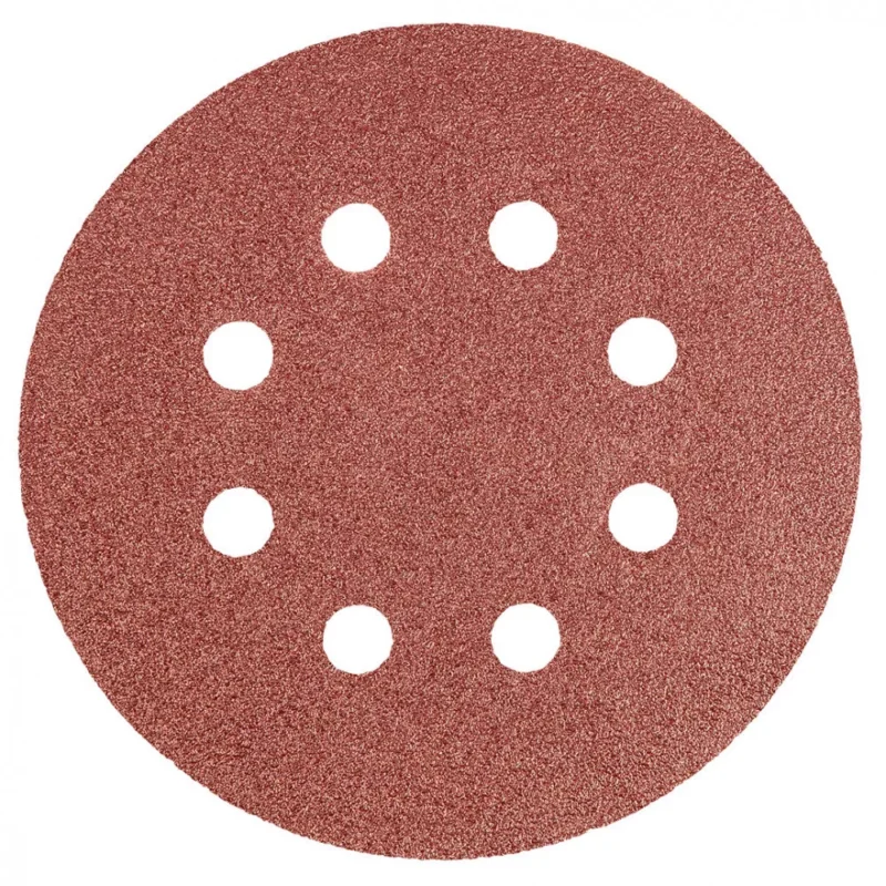 Árengedmény Graphite csiszolópapír tépőzáras 125 mm P80, 5 részes, 8 lyukkal