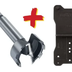 Wolfcraft erdészfúró és sablon készlet 35 mm Prémium
