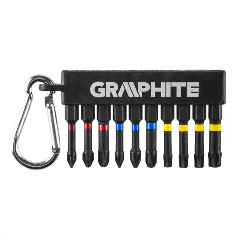 Akciós ár Graphite torziós bitkészlet ütvecsavarozókhoz, 10 részes