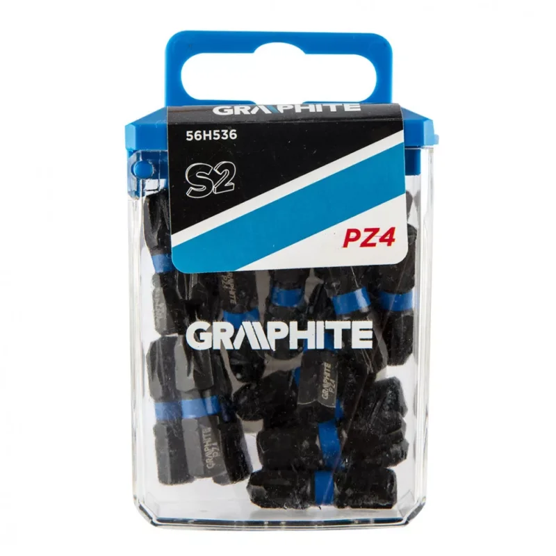 Akciós ár Graphite torziós ütvecsavarozó bit PZ4x25 mm, 20 részes