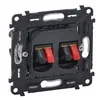 Akció Legrand 753078 Valena InMatic kettős hangszóró-csatlakozóaljzat mechanizmus, 4 kivezetéssel