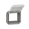 Ajánlat Plexo 55 Program Mosaic adapter füstszínű csapófedéllel, zárható, szürke 069579L Legrand