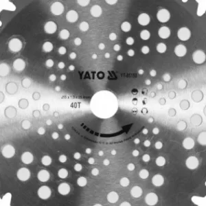 Fűkasza bozótvágó tárcsa 40T 255 x 25,4 mm YATO Ingyenes szállítás