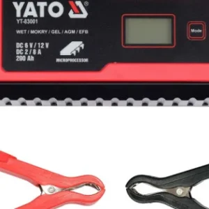 YATO Akkumulátor töltő 6/12 V 2/8 A max. 200 Ah LCD kijelző Rendeld meg most