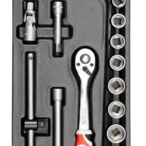 Alacsony ár YATO Dugókulcs készlet 22 részes 3/8" 6-22 mm (fiókbetét)
