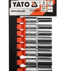 YATO Dugókulcs készlet 8 részes 1/4": 5,5-13 mm hosszú Rendeld meg most