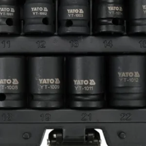 YATO Gépi dugókulcs készlet 13 részes 1/2" 10-24 mm CrMo Azonnali szállítás