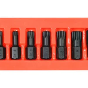YATO Gépi spline bit készlet 9 részes 1/2" M6-M18 mm dugókulcs adapterrel Olcsó