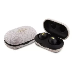 GUESS METAL LOGO bluetooth fülhallgató SZTEREO (v5.3, TWS, mikrofon, zajszűrő, IPX5 vízálló + töltőt Azonnal elérhető