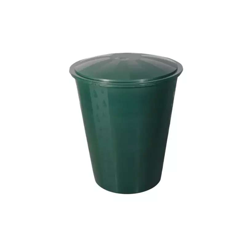 Végkiárusítás ECOTANK esővízgyűjtő 300L, kerek ,tetővel, csappal (M150310V)