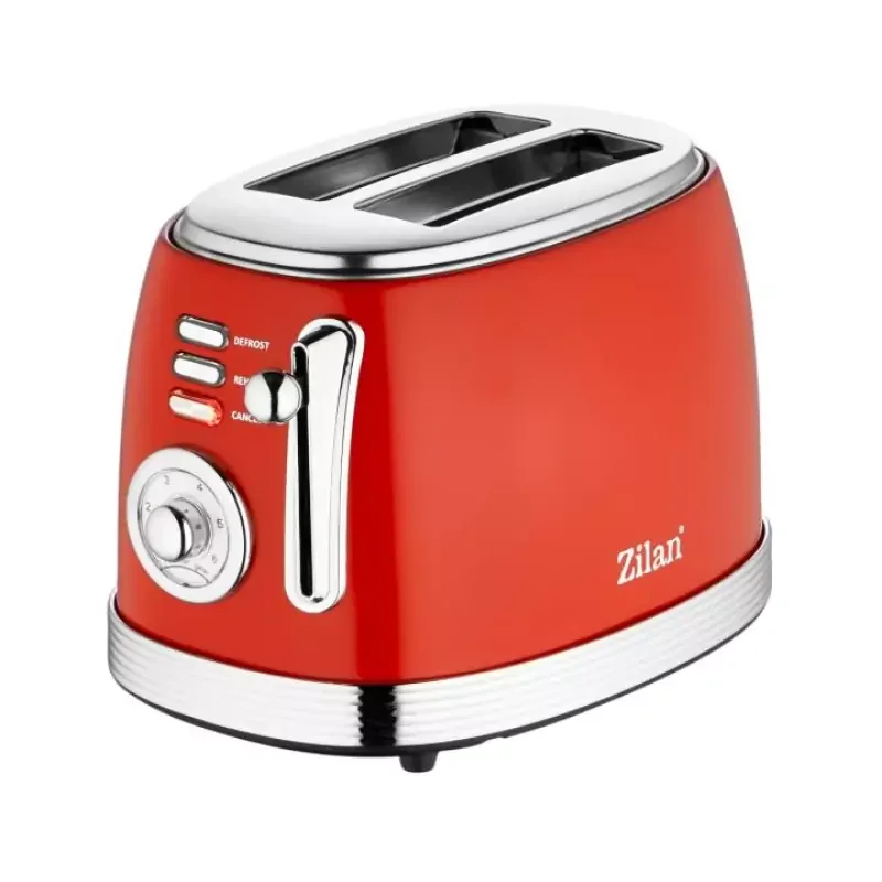 Zilan ZLN7040 retró két szeletes kenyérpirító, 850W, piros Szuper ajánlat