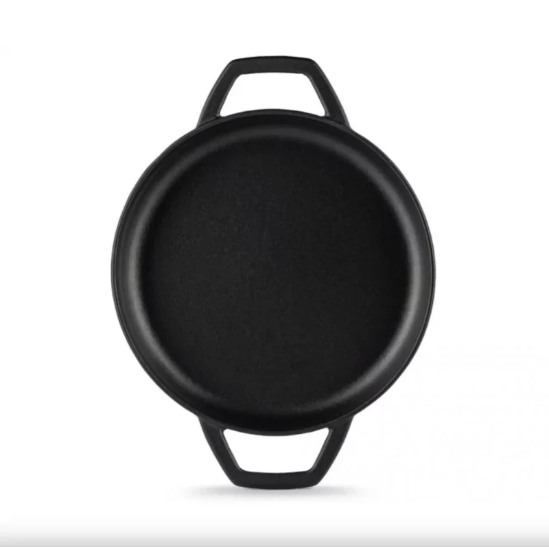 Vásárlói kedvenc Hósse zománcozott öntöttvas duplafüles serpenyő 22cm, fekete (HOS-KIEG-019)