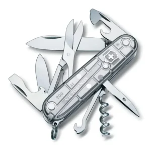 Biztonságos fizetés VICTORINOX Climber zsebkés, áttetsző szürke "Silvertech" (011-3703-T7)