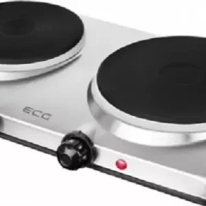 Gyors kiszállítás ECG Stainless Elektromos főzőlap fehér 2 főzőlapos (EV-2512S)