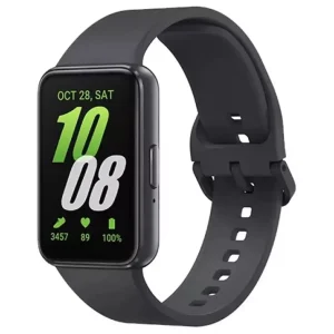 Prémium SAMSUNG Galaxy Fit 3 okoskarkötő (szilikon szíj, aktivitásmérő, 5 ATM, IP68 vízálló) SÖTÉTSZÜRKESM-R