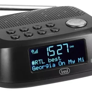 Akciós ár Trevi RC 80D4 DAB Black asztali óra (14402)