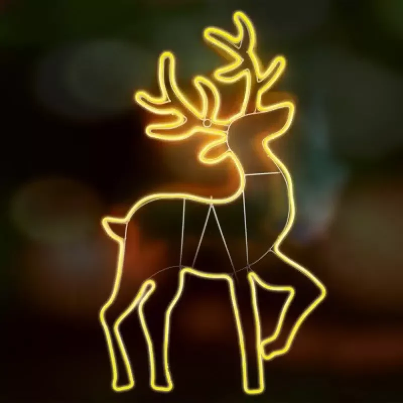 Home LED-es neon light figura, szarvas (NEON 4) Gyors kiszállítás