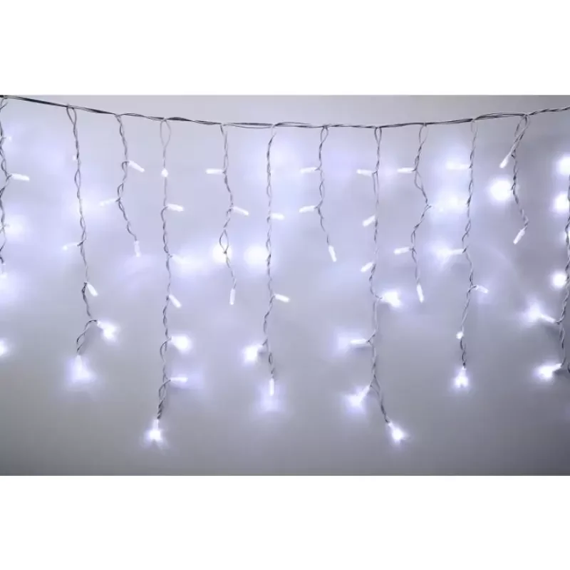 Legkelendőbb Home fényfüggöny hideg fehér, 4m (KSFW200WH)