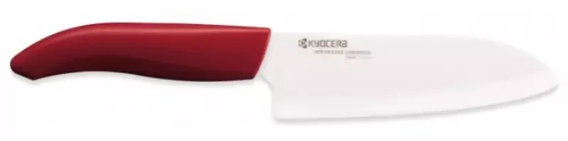 Outlet Kyocera Santoku kerámia kés piros 14 cm (FK-140WH-RD)