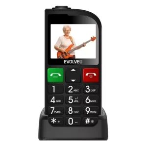 Evolveo EP-801 EasyPhone FL mobiltelefon FEKETE Azonnali szállítás
