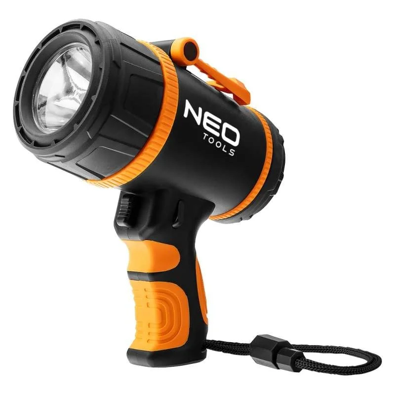 Vedd meg online Keresolámpa 1000lm fényero 3.7V 2200mAh akku vízálló powerbank funkció töltéskijelzo 350m hatótávolság NEO TOOLS 99-114