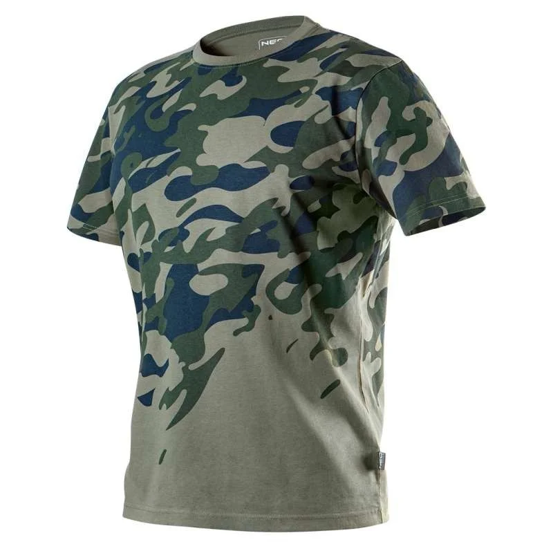 Végkiárusítás Póló NEO TOOLS terepmintás olíva CAMO XL 81-613-XL